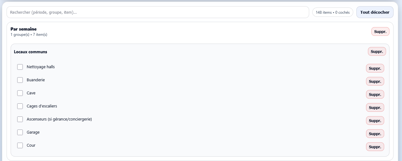 Illustration du projet :     Check-list d’entretien pour tout objet immobilier      